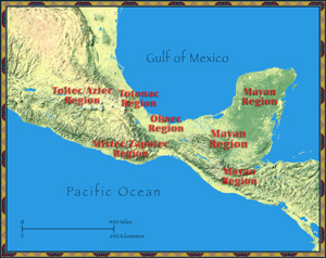 Mesoamerica Map, Mesoamerica