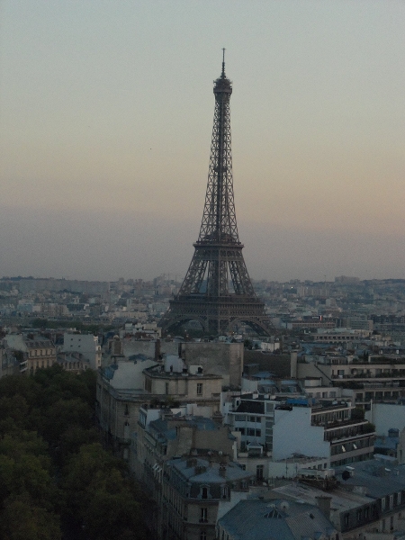 Eiffel Tower from Arc de Triomphe