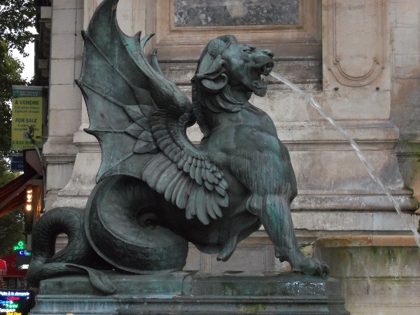 Paris-St Michael Place Statue